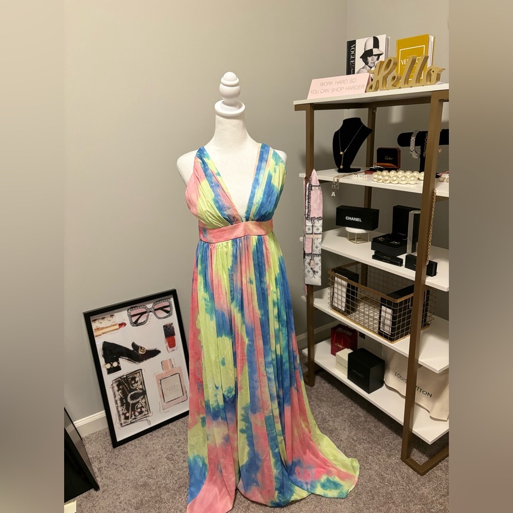 Fashion Nova  After The Storm Maxi Dress NWT Medium - Picture 6 of 12